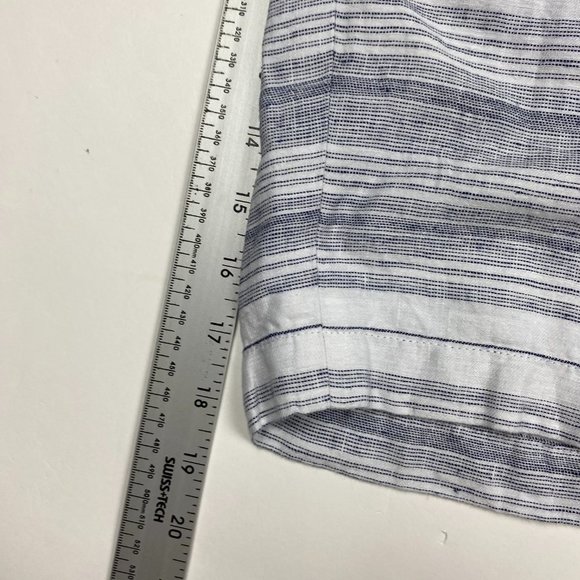 J.CREW Stanton 100% Linen Shorts Mens 32 Gray White - Picture 11 of 12